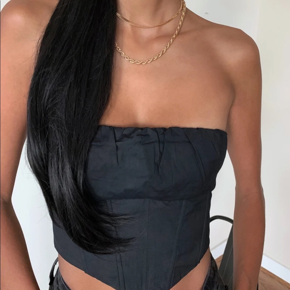Ivy Bustier Black from princess polly  top is a size US 6